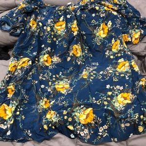 Off the shoulder floral dress